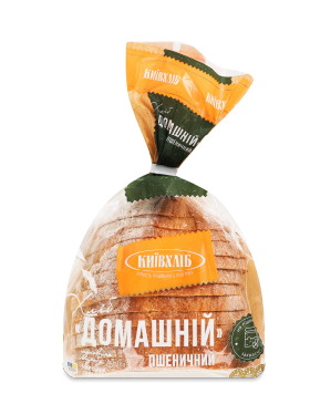 Хліб Київхліб домашній пшеничний половина виробу, 350 г п/е