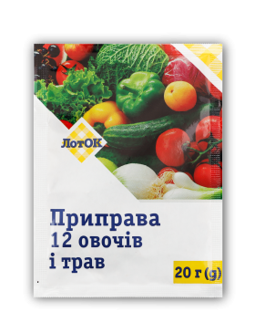 Приправа ЛотОК 12 овочів і трав, 20 г