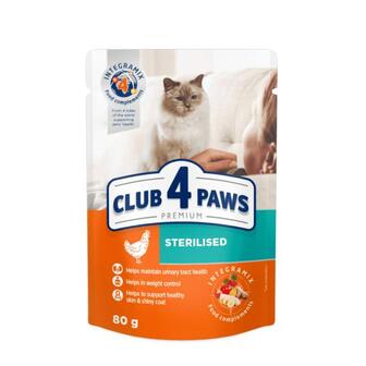 Корм для стерилізованих котів Club 4 Paws 80г