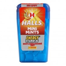 ЦУКЕРКИ БЕЗ ЦУКРУ MINI MINTS МАНГО/АПЕЛЬСИН 12,5Г HALLS