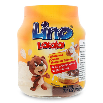 Паста горіхово-молочна Lino Lada з лісових горіхів та какао, 350 г