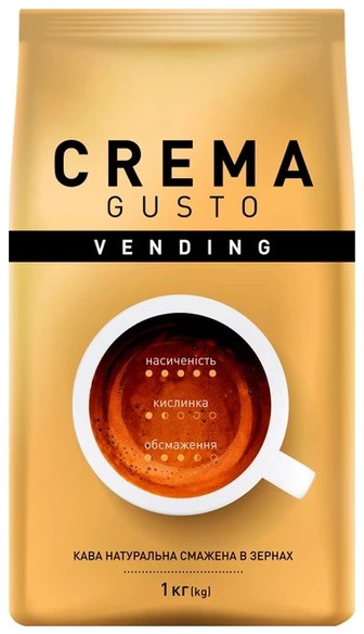 Кава Ambassador Crema Gusto Vending у зернах, 1 кг