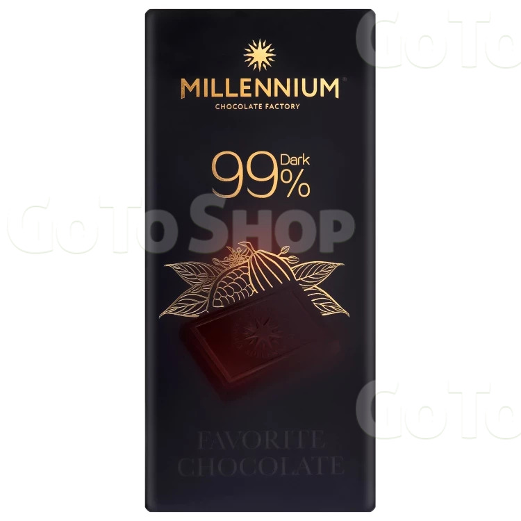 Шоколад чорний Millennium Favorite 99%, 100 г