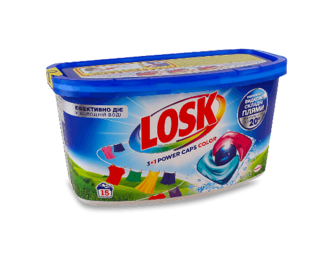 Капсули для прання Losk Color Power Caps 3+1