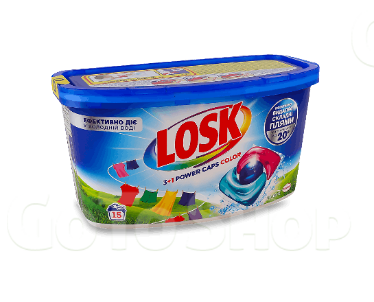 Капсули для прання Losk Color Power Caps 3+1