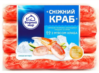 Крабові палички Водний світ Сніговий краб охолоджені, 150 г