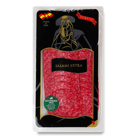 Ковбаса Porxas Salami Extra с/в в/ґ, нарізка 70г