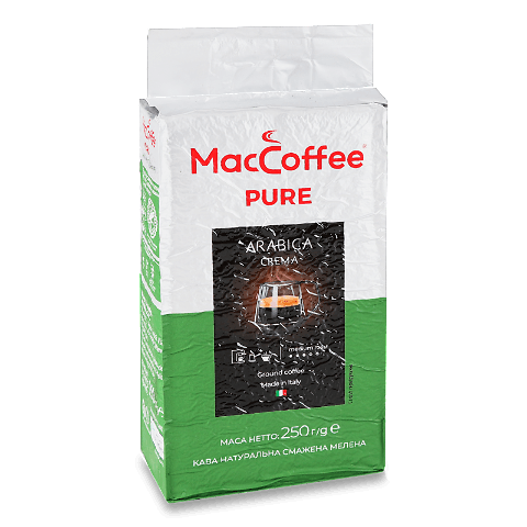 Кава мелена MacCoffee Arabica Crema Pure 250г