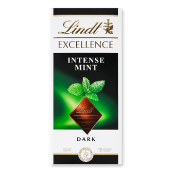 Шоколад Lindt Excellence швейцарський з м'ятою гіркий 100г