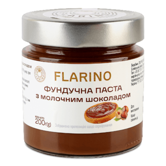 Паста Flarino фундучна Milk cream 200г