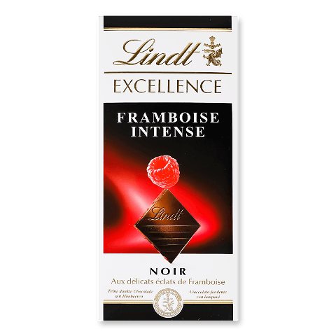 Шоколад чорний Lindt Excellence Framboise Intense 100г