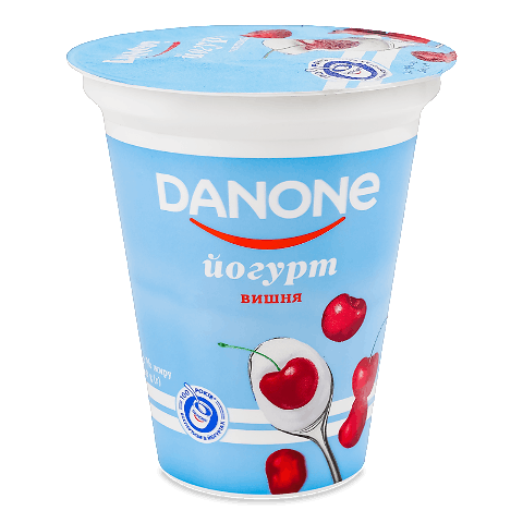 Йогурт Danone Вишня 3,2% стакан 260г