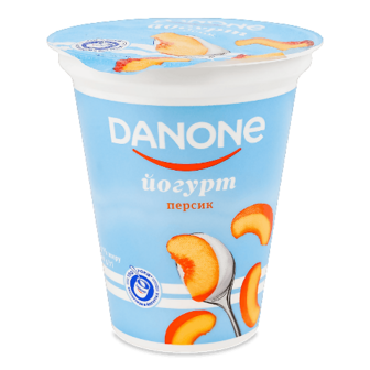 Йогурт Danone Персик 3,2% стакан 260г