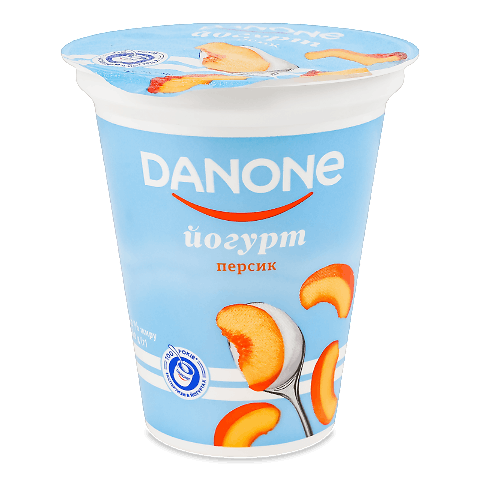 Йогурт Danone Персик 3,2% стакан 260г