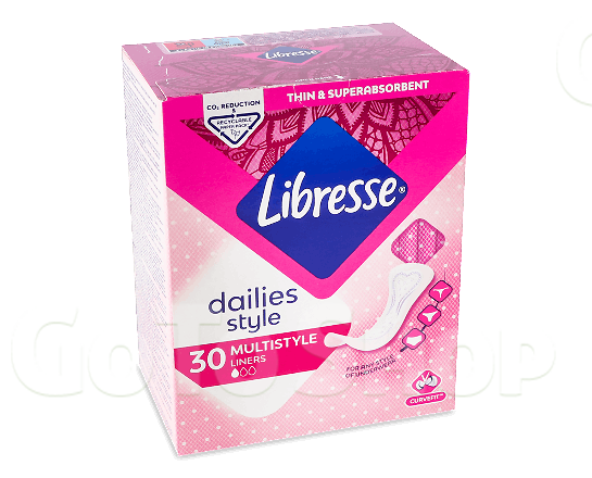 Прокладки щоденні Libresse Daily Fresh Multistyle Plus 30шт/уп