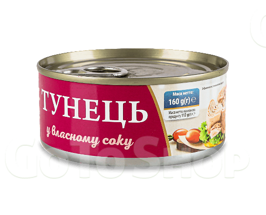 Тунець Fish Line у власному соці 160г