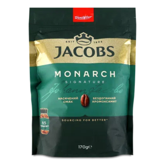 Кава розчинна Jacobs Monarch економ-пак, 170г