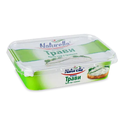 Сир Naturella «Вершковий» з травами 14%, 150г