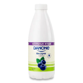 Йогурт Danone чорниця питний 1,5%, 800г