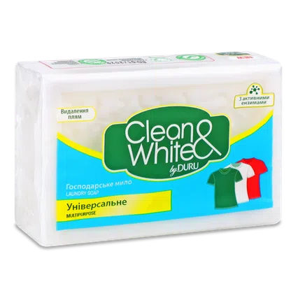 Мило господарське Clean &amp; White універсальне, 120г