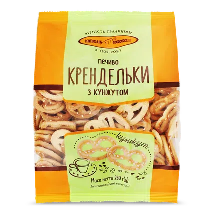 Печиво «Київхліб» крендельки з кунжутом, 260г