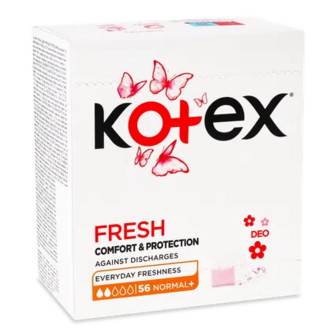 Прокладки щоденні Kotex Deo Normal Plus, 56шт