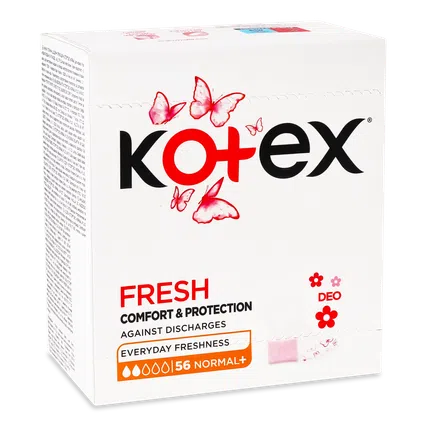 Прокладки щоденні Kotex Deo Normal Plus, 56шт