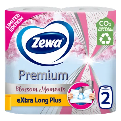 Рушники паперові Zewa Premium Extra Long Plus 2-шарові, 2шт