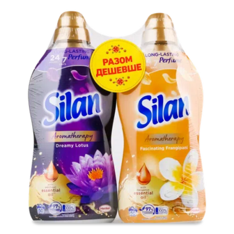 Ополіскувач Silan Dreamy Lotus + Fascinating Frangipani, 2*1100мл