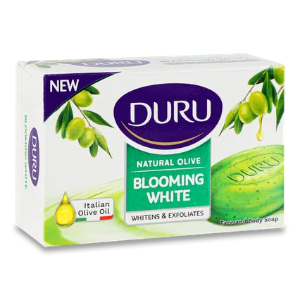 Мило Duru Natural Olive Blooming White з екстрактом папаї, 90г