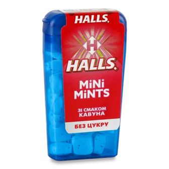 Льодяники Halls mini mints кавун, 12,5г