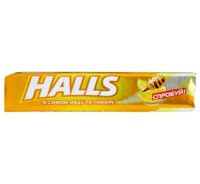 Льодяники Halls мед та лимон 25,2г