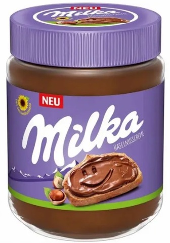 Паста Milka горіхова з фундуком і какао 350г