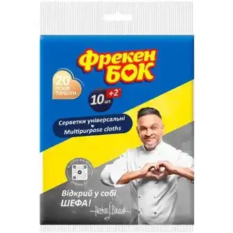 Серветки Фрекен Бок універсальні 30х38 см 12 шт