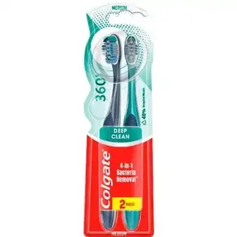 Зубна щітка Colgate 360 Суперчистота 2 шт