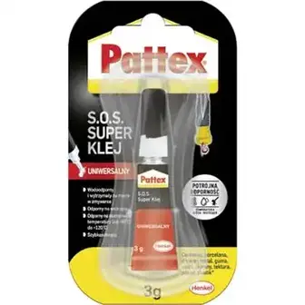 Суперклей Pattex S.O.S. Super Klej універсальний 3 г