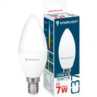 Лампа світлодіодна Enerlight С37 7Вт 4100K E14
