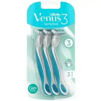 Станок для гоління Gillette Venus Sensitive одноразовий 3 шт.