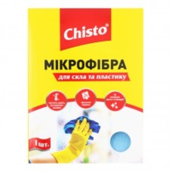 СЕРВЕТ З МІКРОФІБРИ Д/ВІКОН/ПЛАСТ 1ШТ CHISTO