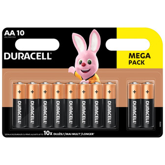 Батарейки лужні Duracell Basic AA 1.5V LR06, 10 шт.