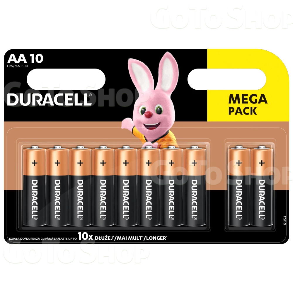 Батарейки лужні Duracell Basic AA 1.5V LR06, 10 шт.