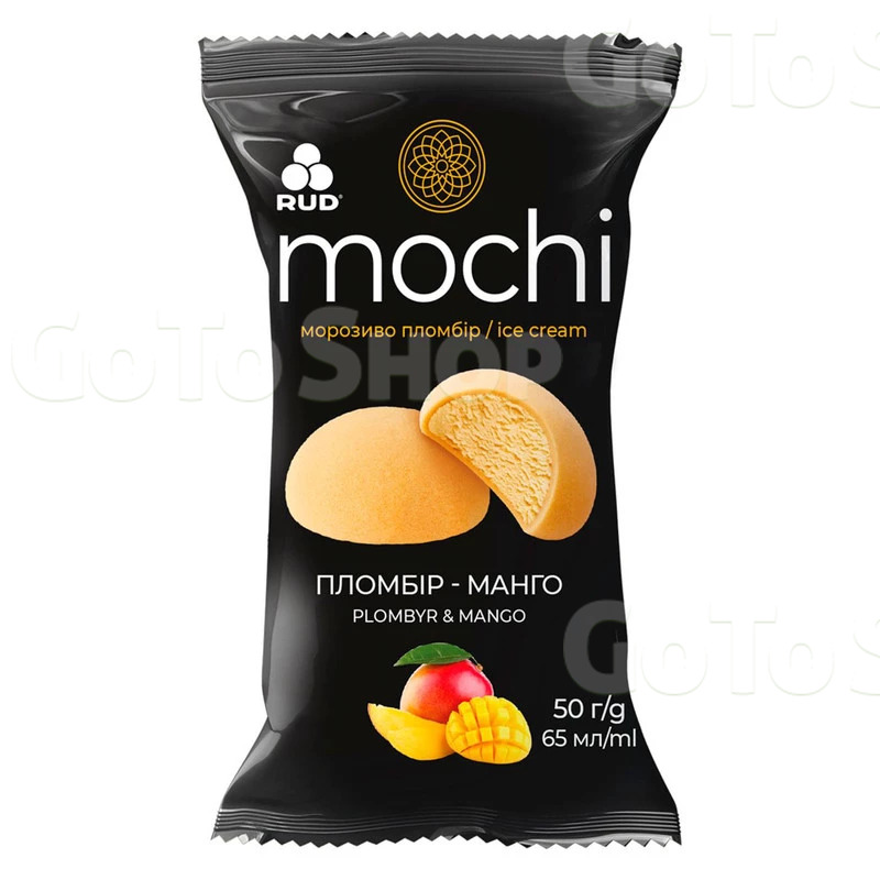 Морозиво-десерт Рудь Mochi Пломбір-манго 50 г