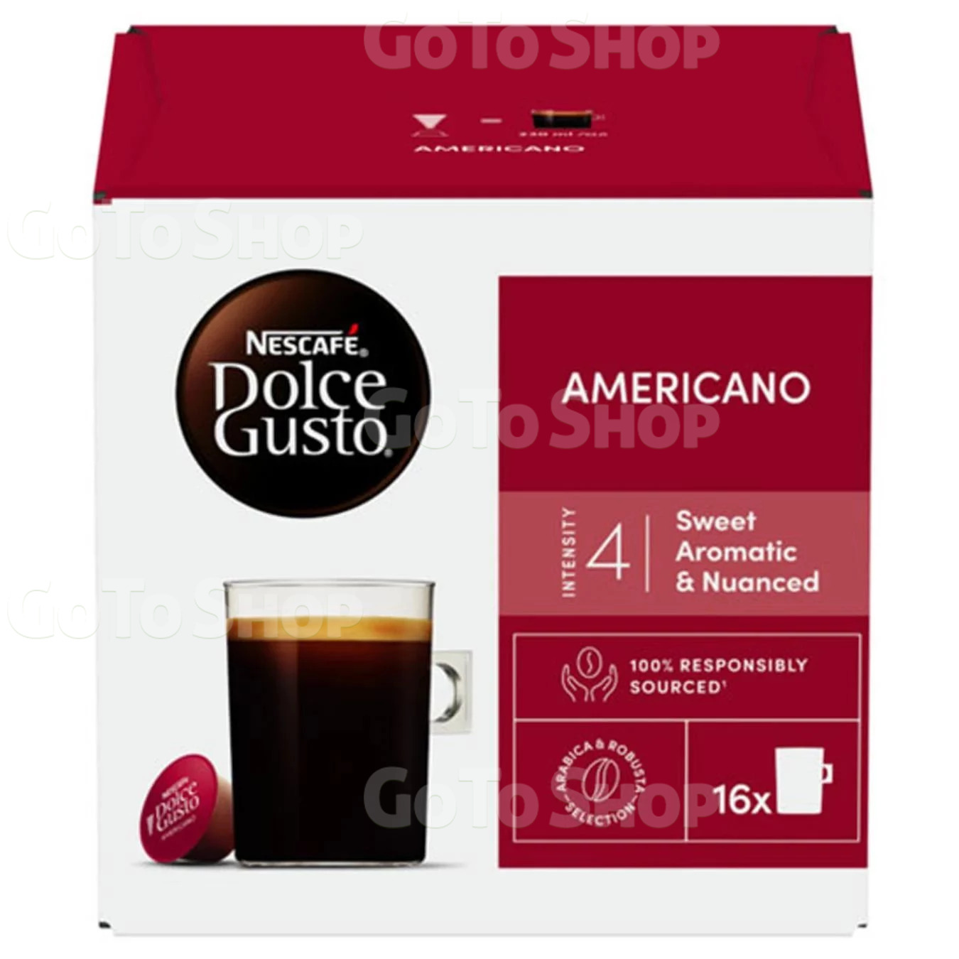 Кава в капсулах Nescafe Dolce Gusto Americano 16 шт 136 г (8445290439666)