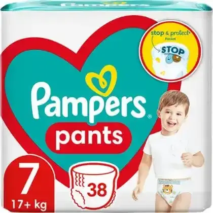 Підгузники-трусики Pampers 7 Giant Plus 17+ кг 38 шт