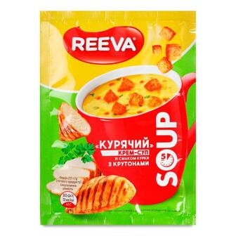 Крем-суп Reeva курячий з крутонами 17г