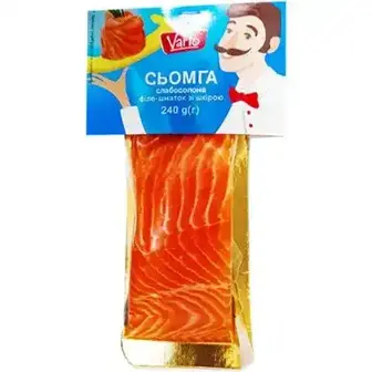Сьомга Varto філе-шматок слабосолона 240 г