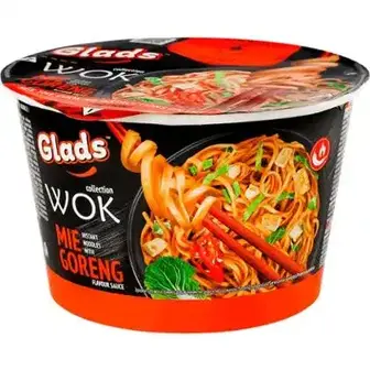 Локшина швидкого приготування Glads WOK зі смаком Мі Горенг з соусом 95 г