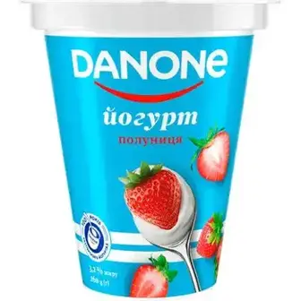 Йогурт Danone полуниця 3.2% 260 г