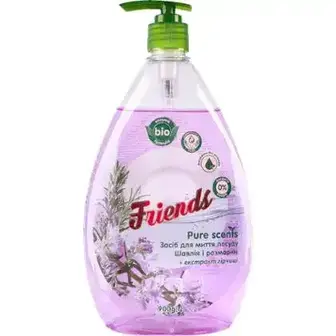 Засіб для миття посуду Friends Шавлія і розмарин 900 г