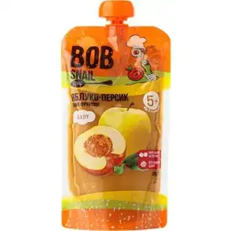 Пюре Bob Snail Яблуко-Персик 250 г